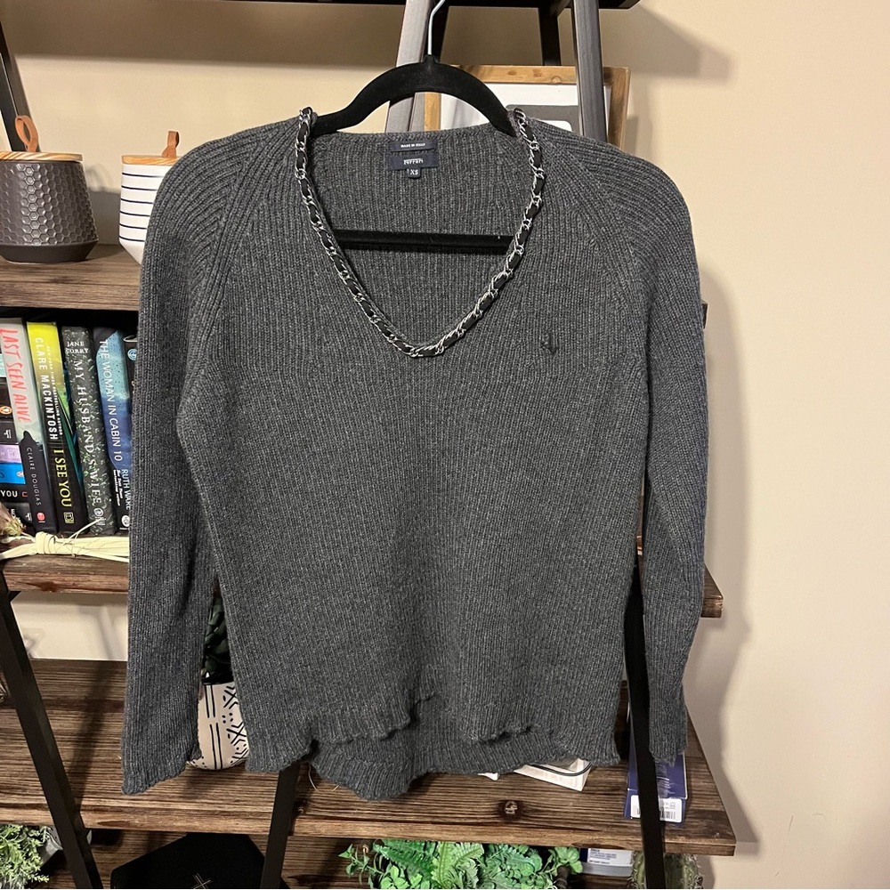 Women’s Ferrari Merino Wool Sweater Size XS Grey